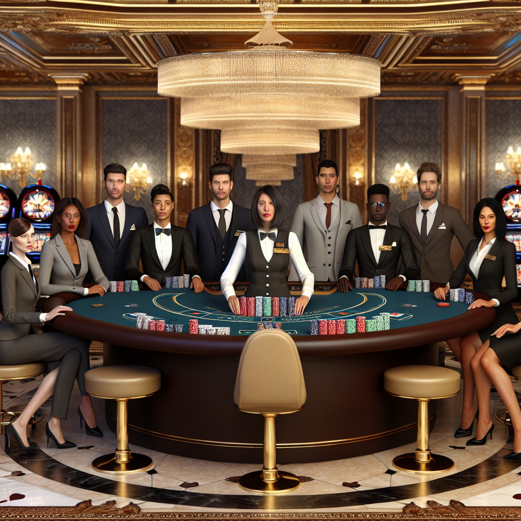 Neutral visual of global casino market