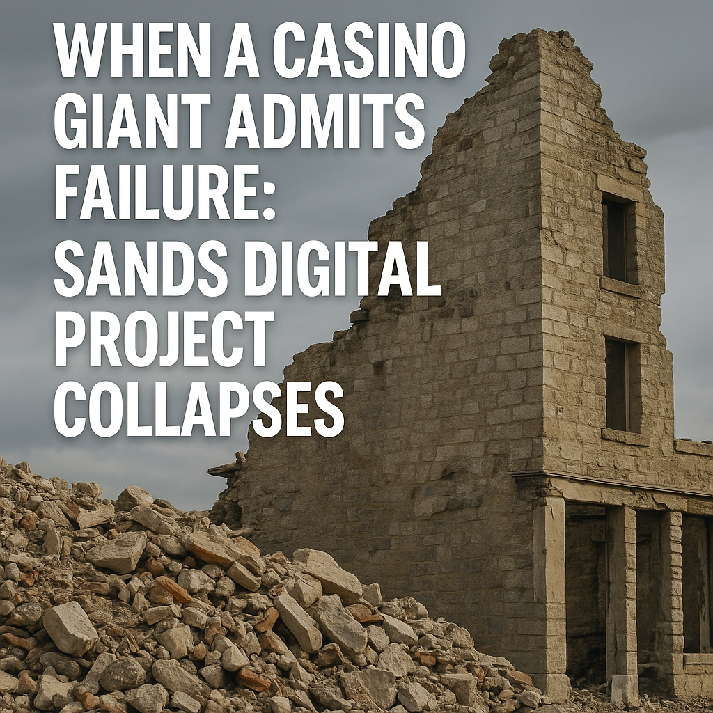 When A Casino Giant Admits Failure: Sands Digital Project Collapses